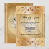 Elegant trouwuitnodiging kaart (Voorkant / Achterkant)