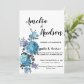 Elegant trouwuitnodiging kaart (Staand voorkant)