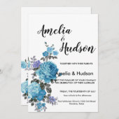 Elegant trouwuitnodiging kaart (Voorkant / Achterkant)