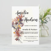 Elegant trouwuitnodiging kaart (Staand voorkant)