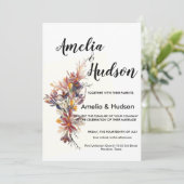 Elegant trouwuitnodiging kaart (Staand voorkant)
