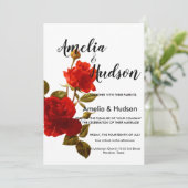 Elegant trouwuitnodiging kaart (Staand voorkant)