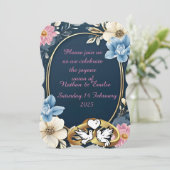 Elegant trouwuitnodiging kaart (Staand voorkant)