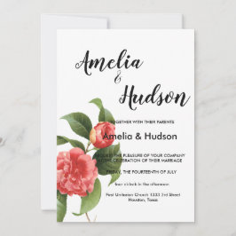 Elegant trouwuitnodiging kaart