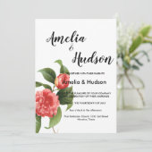 Elegant trouwuitnodiging kaart (Staand voorkant)