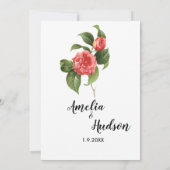 Elegant trouwuitnodiging kaart (Achterkant)