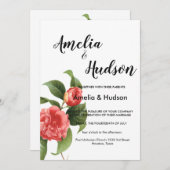 Elegant trouwuitnodiging kaart (Voorkant / Achterkant)