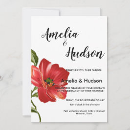 Elegant trouwuitnodiging kaart