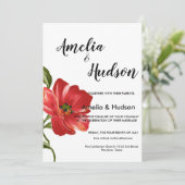 Elegant trouwuitnodiging kaart (Staand voorkant)