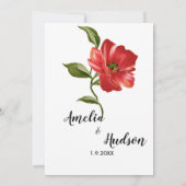 Elegant trouwuitnodiging kaart (Achterkant)