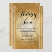 Elegant trouwuitnodiging kaart (Voorkant / Achterkant)