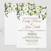 Elegant trouwuitnodiging kaart (Voorkant / Achterkant)