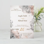 Elegant trouwuitnodiging kaart (Staand voorkant)