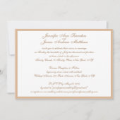 Elegant trouwuitnodiging met lint en kant kaart (Voorkant)