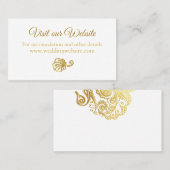 Elegant trouwwebsite Plaats kaart Plaatskaartje (Voorkant / Achterkant)