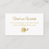 Elegant trouwwebsite Plaats kaart Plaatskaartje (Voorkant)