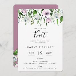 Elegant Tuin Floral Reception Kaart