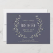 Elegant tuin Floral rustige bruiloft met uitzonder Save The Date (Voorkant)