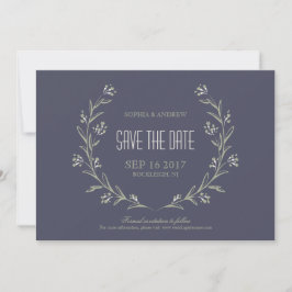 Elegant tuin Floral rustige bruiloft met uitzonder Save The Date