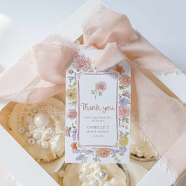 Elegant tuin Vrijgezellenfeest Dank u Cadeaulabel