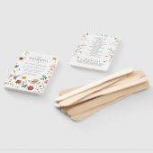 Elegant Tuinbloemen Waterverf Bloemen Programma Handwaaier (Niet-gemonteerd)