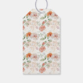 Elegant Tuinfeest Bloemachtige Bruidsdouche Cadeaulabel (Achterkant)