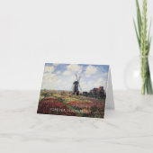 Elegant Tulip Fields Sorry voor uw verlies Sympath Kaart (Voorkant)