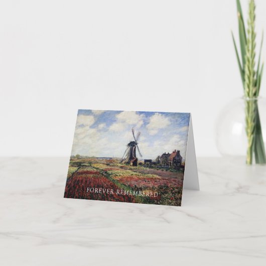 Elegant Tulip Fields Sorry voor uw verlies Sympath Kaart (Voorkant)