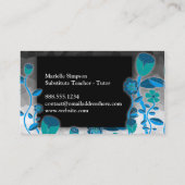 Elegant Tulip Garden Magic Ombre Mode Boutique Visitekaartje (Achterkant)