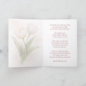 Elegant Tulips Thinking Of You Card Kaart (Binnen)