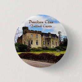 Elegant Tulloch Castle - Scottish Davidson Clan Ronde Button 3,2 Cm