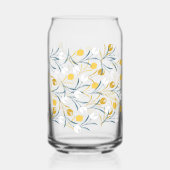 Elegant tulp bloemenpatroon blikvorm glas (Voorkant)