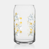 Elegant tulp bloemenpatroon blikvorm glas (Rechts)