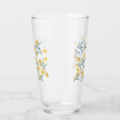 Elegant tulp bloemenpatroon glas (Links)