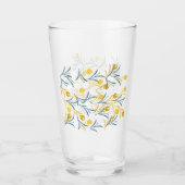Elegant tulp bloemenpatroon glas (Voorkant)