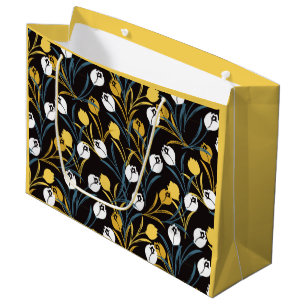 Elegant tulp bloemenpatroon groot cadeauzakje