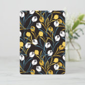 Elegant tulp bloemenpatroon kaart (Staand voorkant)