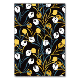 Elegant tulp bloemenpatroon kaart