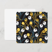 Elegant tulp bloemenpatroon kaart (Voorkant / Achterkant)