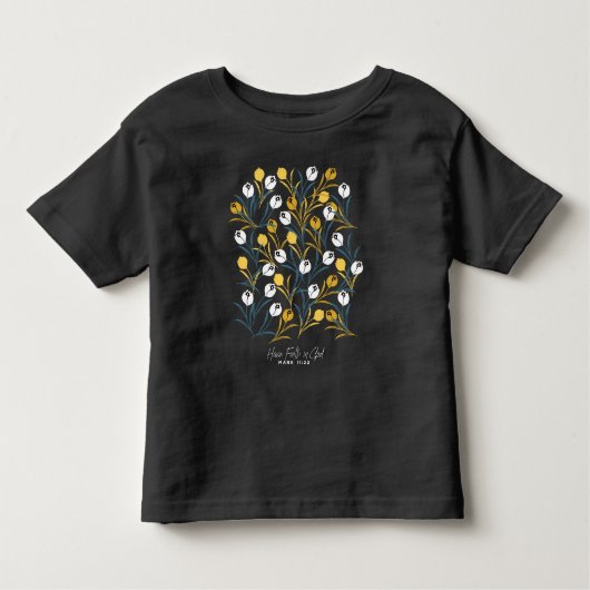 Elegant tulp bloemenpatroon kinder shirts (Voorkant)