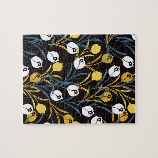 Elegant tulp bloemenpatroon legpuzzel (Horizontaal)