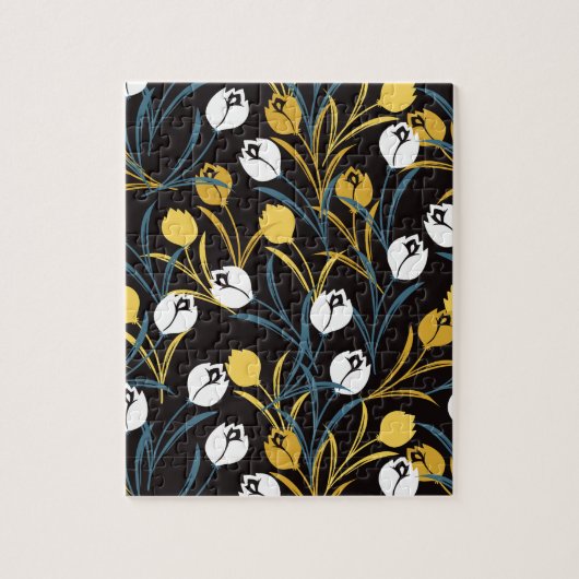 Elegant tulp bloemenpatroon legpuzzel (Verticaal)