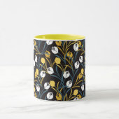 Elegant tulp bloemenpatroon mok (Midden)