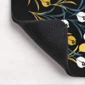 Elegant tulp bloemenpatroon muismat (Hoek)