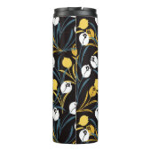 Elegant tulp bloemenpatroon thermosbeker (Achterkant)