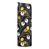 Elegant tulp bloemenpatroon thermosbeker (Geroteerd rechts)