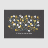 Elegant tulp bloemenpatroon tissuepapier (Voorkant)