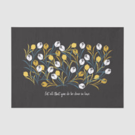 Elegant tulp bloemenpatroon tissuepapier