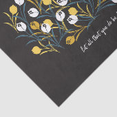 Elegant tulp bloemenpatroon tissuepapier (Detail)