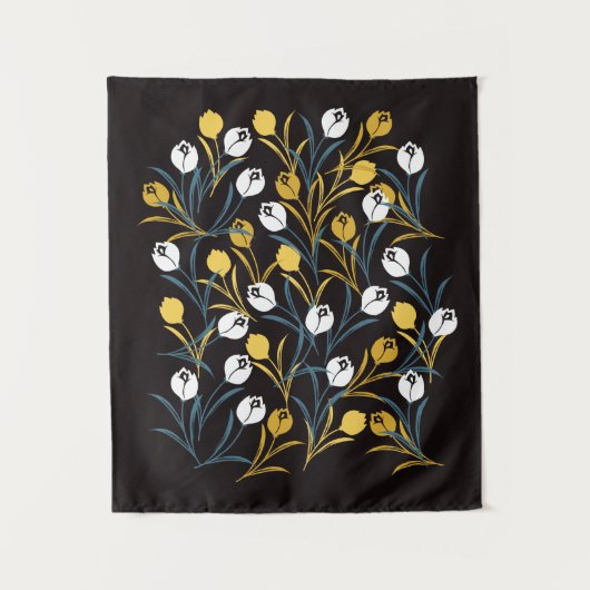 Elegant tulp bloemenpatroon wandkleed (Voorkant)